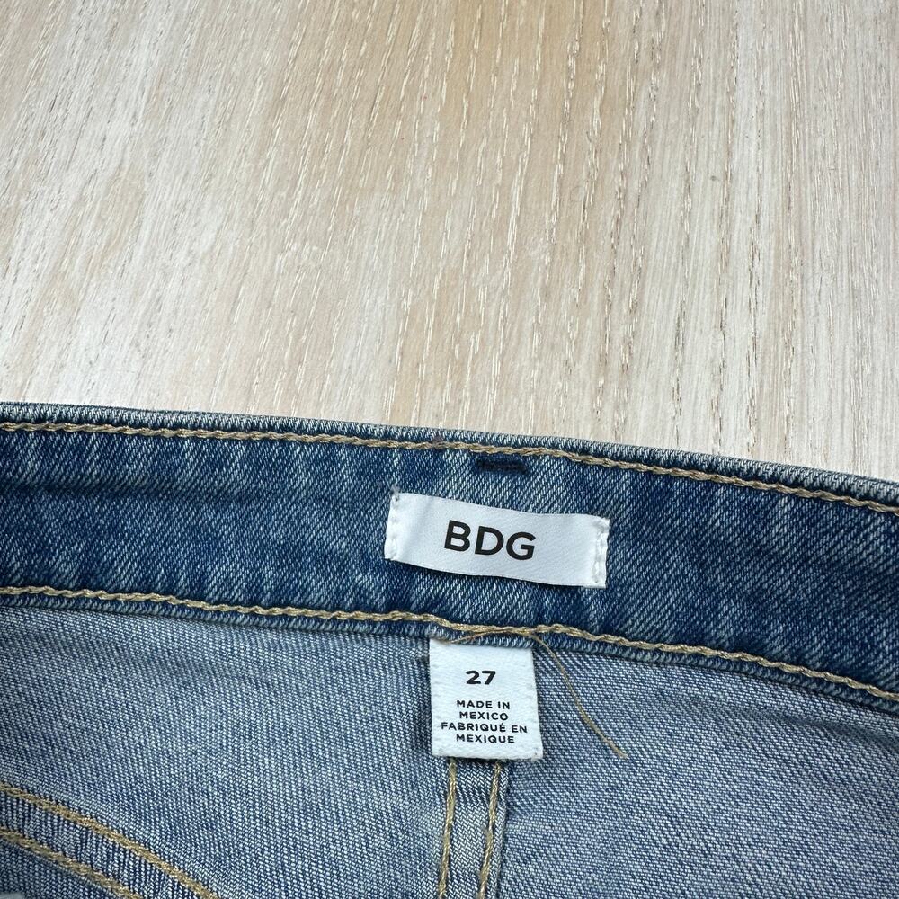 BDG Urban Outfitters High Rise Crop Kick Flare Casual Denim Edgy Grunge Jeans 27 - Picture 9 of 16